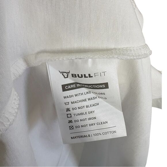 Bullfit white ANCIENT COMBAT OVERSIZED PREMIUM TEE size L NWT - Picture 7 of 9